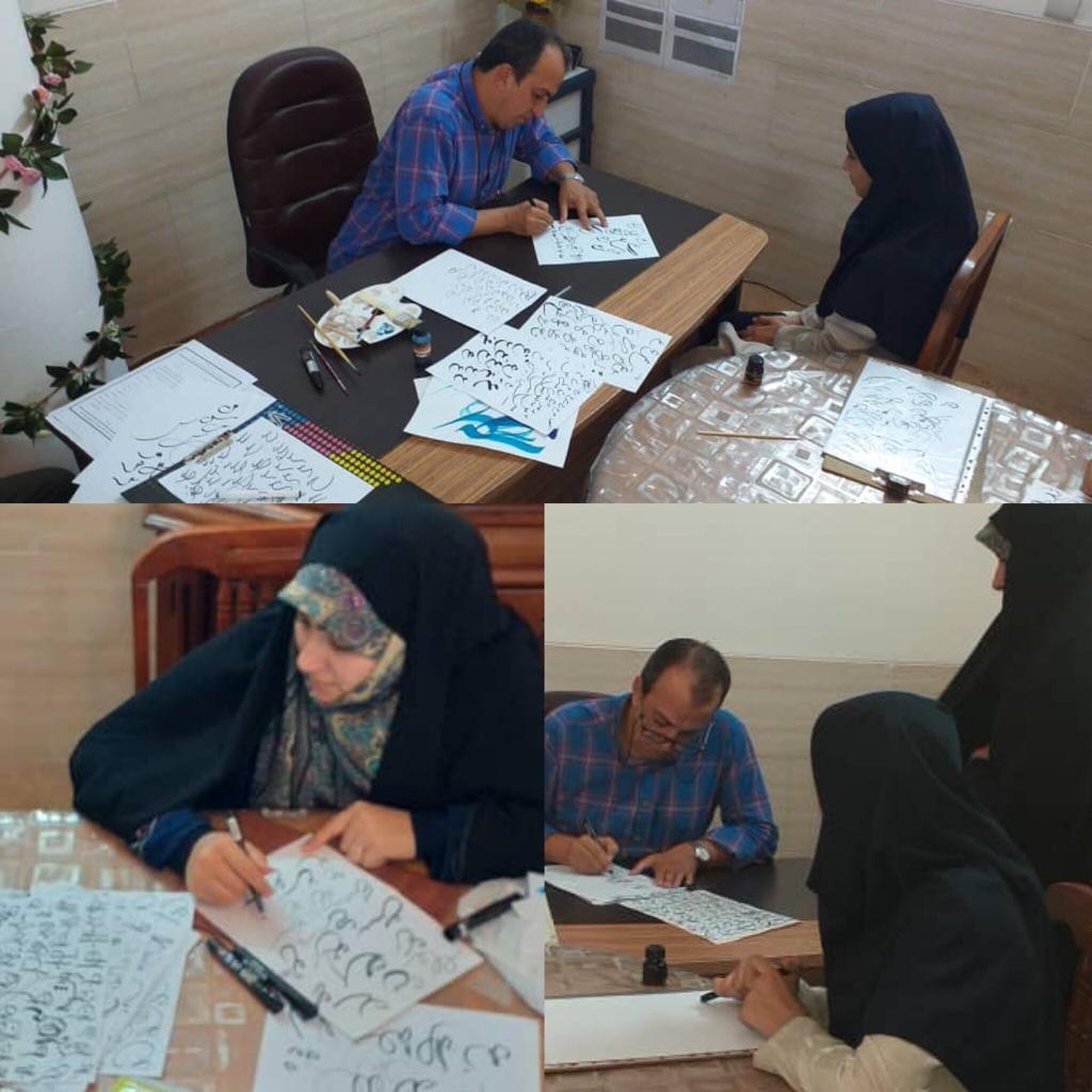 کارگاه تخصصی نقاشی خط گلستان با حضور استاد راضی
